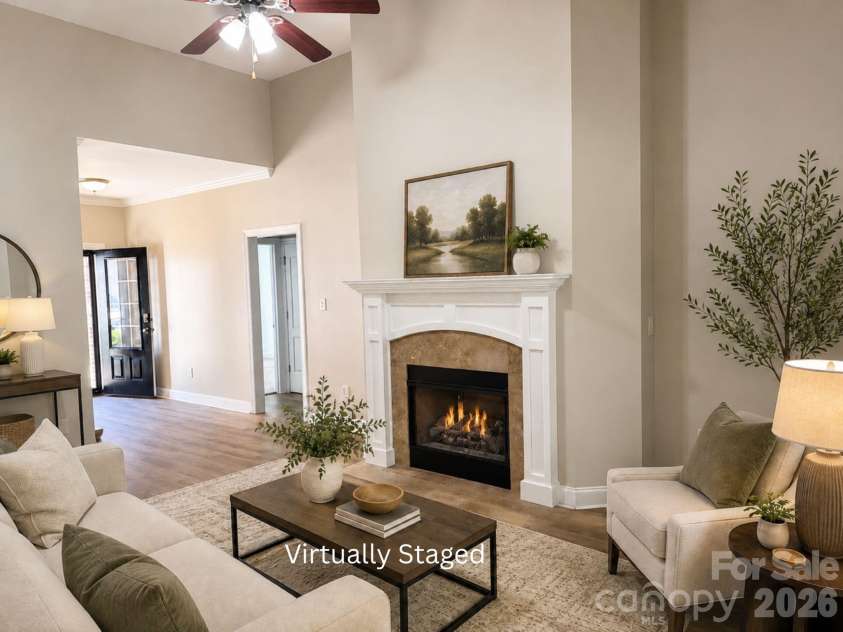 2148 Brookberry Lane, Gastonia, NC 28056.  MLS# CAR4359982, YatesRealty ID 28617. Virtually Staged