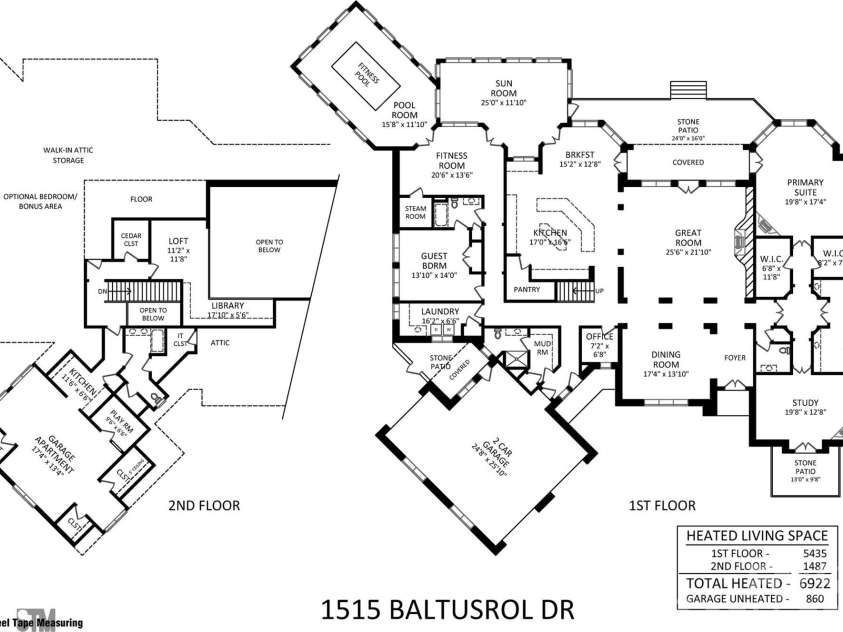 1515 Baltusrol Drive, Denver, NC 28037.  MLS# CAR4224856, YatesRealty ID 28621. Floor Plan.  Please note 2nd Floor Walk-In Attic for Extra Bedrooms/Bonus Rooms, Pocket Office/Workspace near Kitchen, Centralized IT and Cedar Closets (Up), Mud Room and Full Bath at Garage Entry, and Stone Patio (Cover