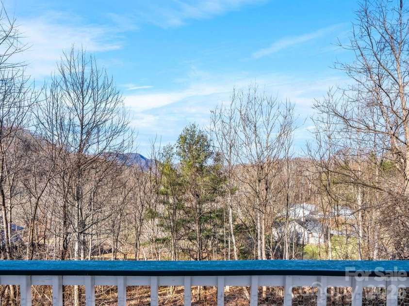 53 Hackberry Lane, Waynesville, NC 28785.  MLS# CAR4284011, YatesRealty ID 2863. Lower Deck Winter Views