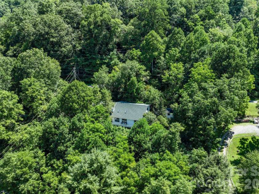 53 Hackberry Lane, Waynesville, NC 28785.  MLS# CAR4284011, YatesRealty ID 2863. Summer Aerial