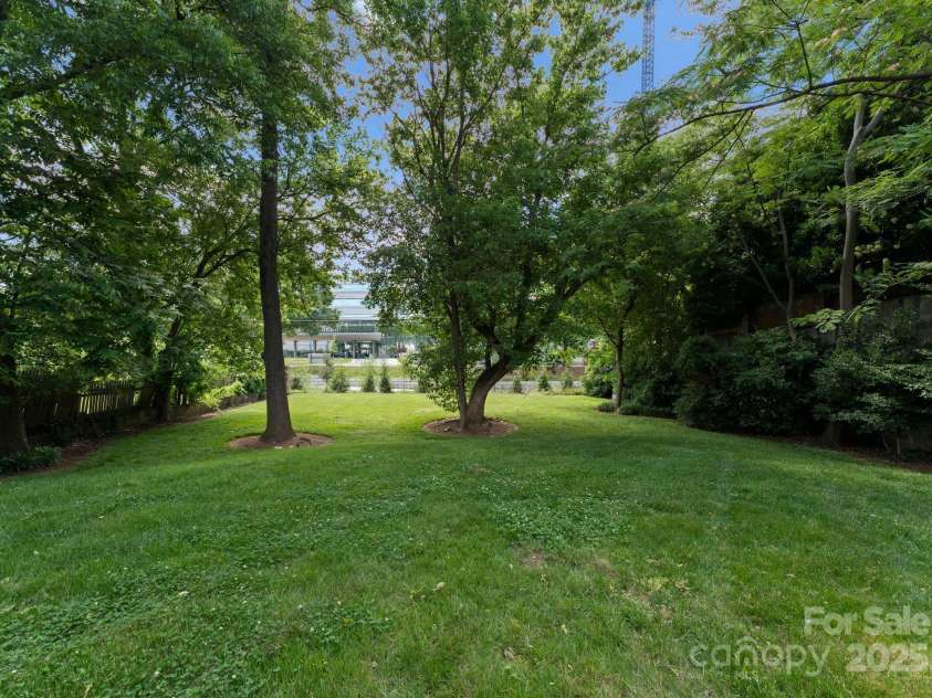 1160 Kings Drive, Charlotte, NC 28207.  MLS# CAR4261290, YatesRealty ID 28630. Rear Yard