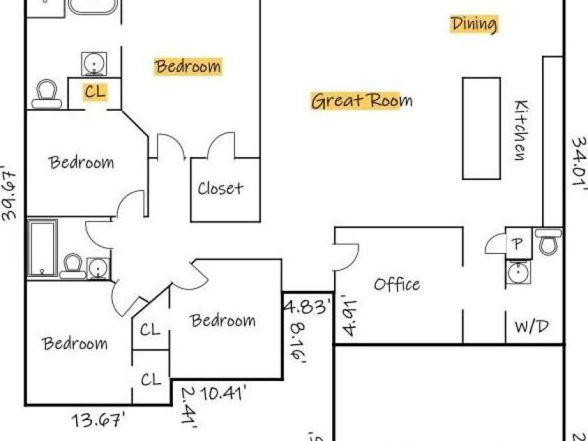 3813 54TH Avenue, Hickory, NC 28601.  MLS# CAR4382273, YatesRealty ID 28641. 