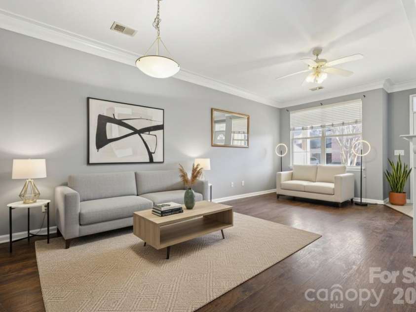 7325 Michaels Landing Drive, Charlotte, NC 28262.  MLS# CAR4330615, YatesRealty ID 28664. Living Room (Open Concept View)