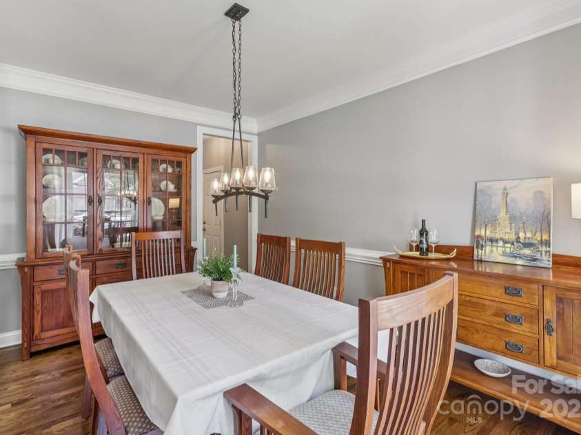 9735 Devonshire Drive, Huntersville, NC 28078.  MLS# CAR4276050, YatesRealty ID 28664. Formal dining room