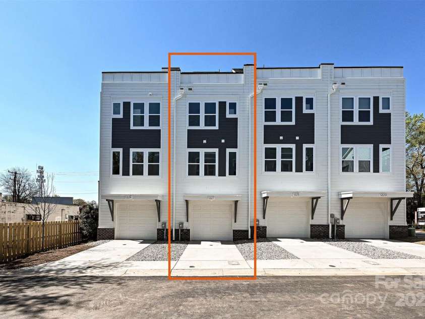 1227 34th Street, Charlotte, NC 28205.  MLS# CAR4211267, YatesRealty ID 28669. 2-car tandem garage with driveway parking