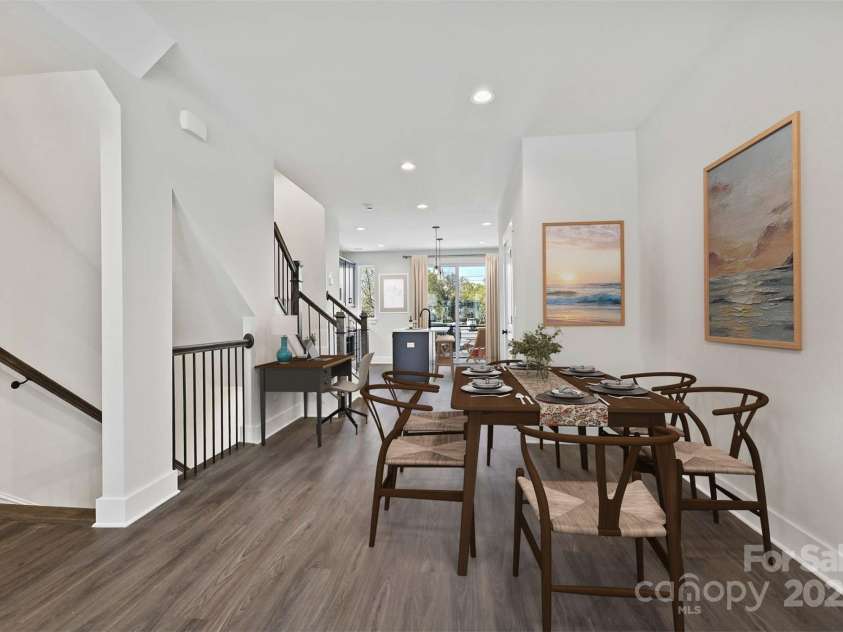 1227 34th Street, Charlotte, NC 28205.  MLS# CAR4211267, YatesRealty ID 28669. Dining/Kitchen *Virtually Staged*