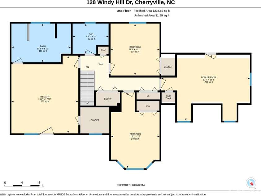 128 Windy Hill Drive, Cherryville, NC 28021.  MLS# CAR4379150, YatesRealty ID 28670. 2nd floor