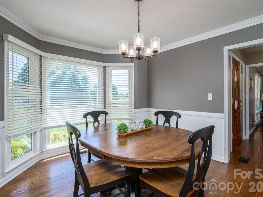 128 Windy Hill Drive, Cherryville, NC 28021.  MLS# CAR4379150, YatesRealty ID 28670. Dining room