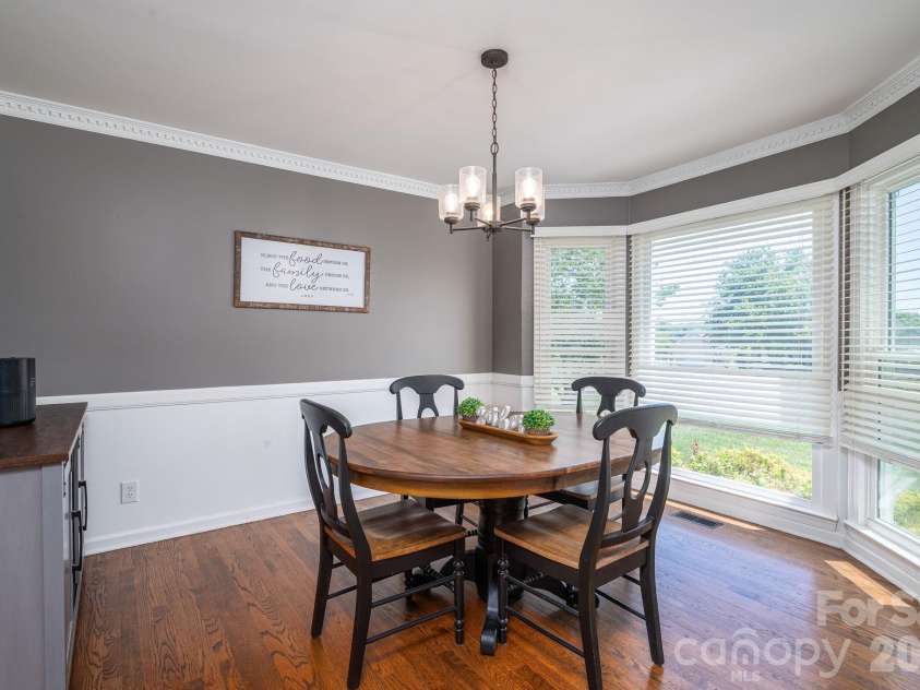 128 Windy Hill Drive, Cherryville, NC 28021.  MLS# CAR4379150, YatesRealty ID 28670. Dining room