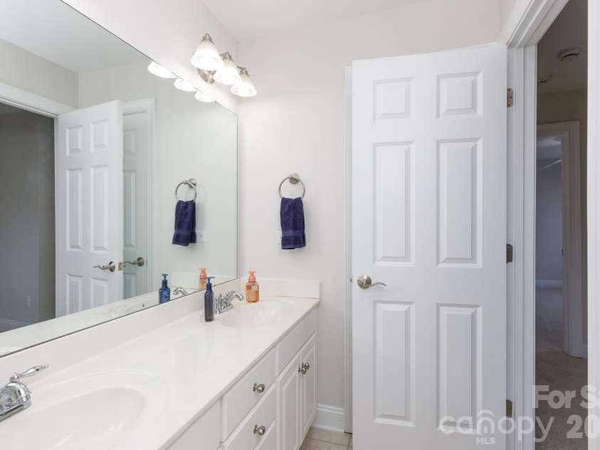 2656 Stonetrace Drive, Rock Hill, SC 29730.  MLS# CAR4338660, YatesRealty ID 28678. Upstairs bath with double sink