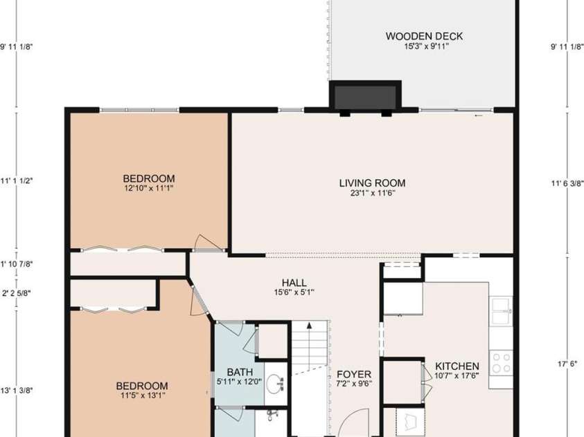 63 Hollybrook Drive, Asheville, NC 28803.  MLS# CAR4383971, YatesRealty ID 28682. Main level floor plan.