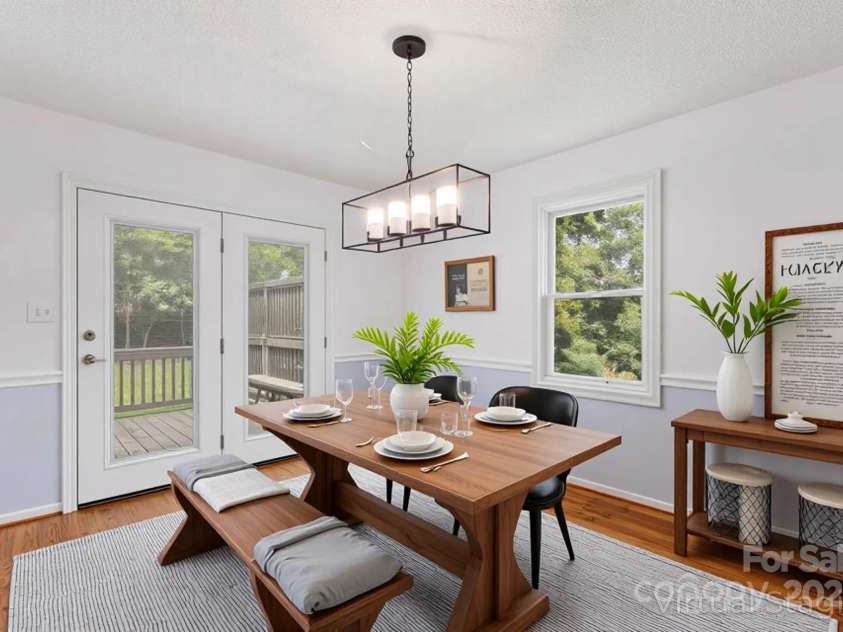 110 Log Barn Road, Salisbury, NC 28146.  MLS# CAR4282136, YatesRealty ID 28692. **VIRTUAL IMAGE**OF DINING ROOM