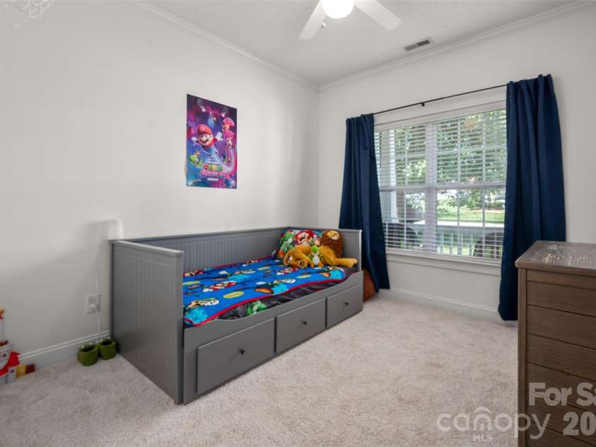 2009 Oakstone Drive, Monroe, NC 28110.  MLS# CAR4389615, YatesRealty ID 28705. Bedroom 2