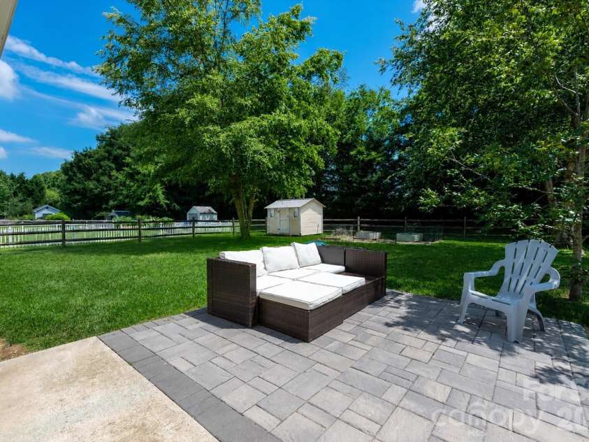 2009 Oakstone Drive, Monroe, NC 28110.  MLS# CAR4389615, YatesRealty ID 28705. Paver Patio