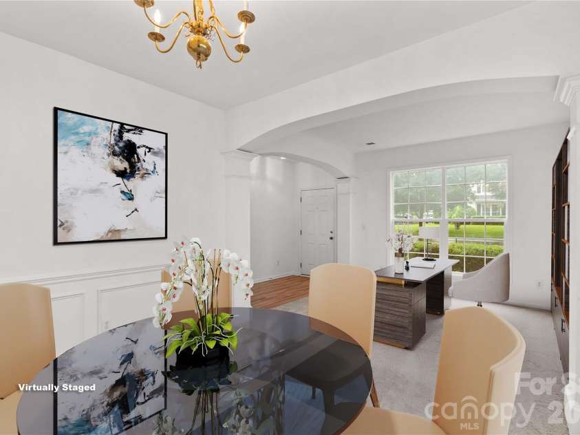 167 Autry Avenue, Mooresville, NC 28117.  MLS# CAR4389429, YatesRealty ID 28713. Virtually staged dining room