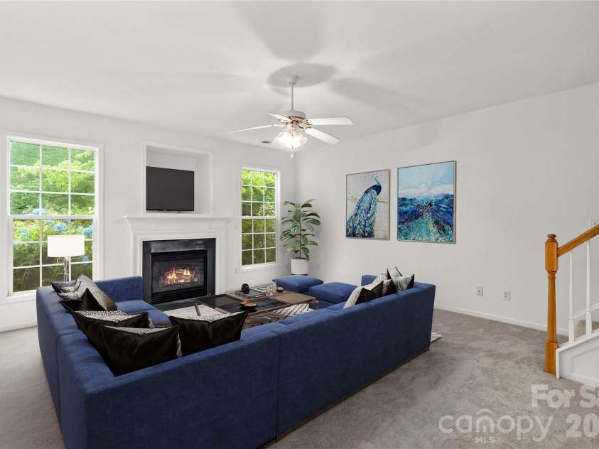 167 Autry Avenue, Mooresville, NC 28117.  MLS# CAR4389429, YatesRealty ID 28713. Virtually staged great room
