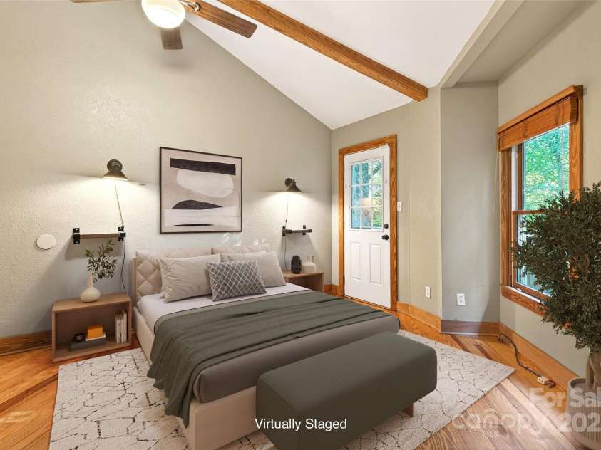 83 Cascades Parkway, Nebo, NC 28761.  MLS# CAR4281759, YatesRealty ID 28713. Virtually Staged Bedroom