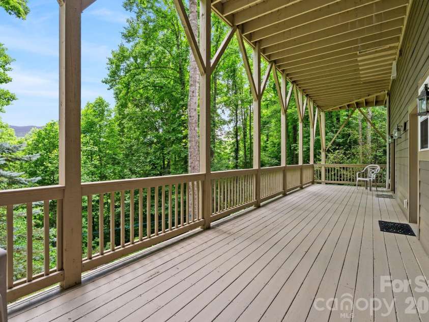 522 Silver Hawk Lane, Weaverville, NC 28787.  MLS# CAR4389288, YatesRealty ID 28715. Lower Level Deck