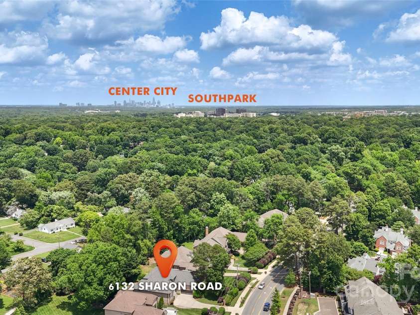 6132 Sharon Road, Charlotte, NC 28210.  MLS# CAR4259288, YatesRealty ID 28720. 