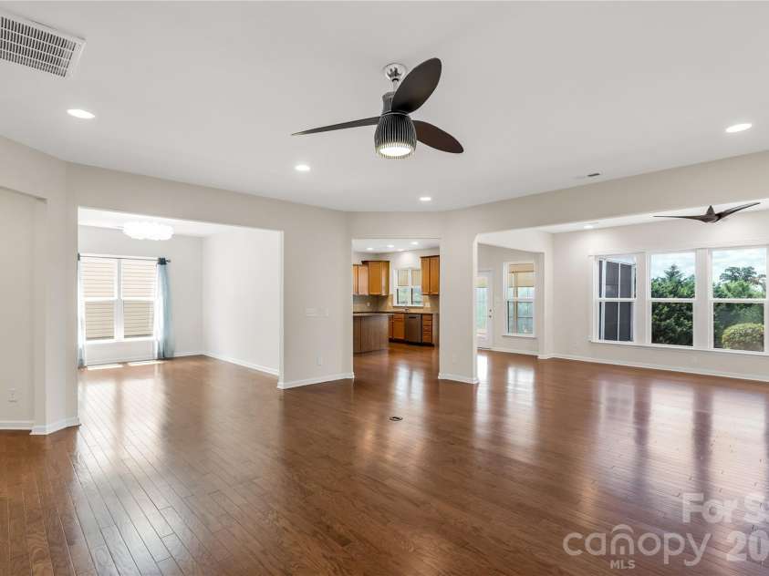 1079 Falling Leaf Street, Indian Land, SC 29707.  MLS# CAR4313558, YatesRealty ID 28772. View towards kitchen and sunroom