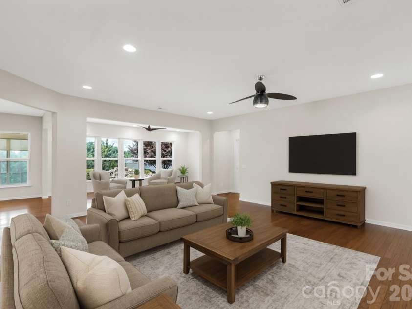 1079 Falling Leaf Street, Indian Land, SC 29707.  MLS# CAR4313558, YatesRealty ID 28772. Virtually staged living room