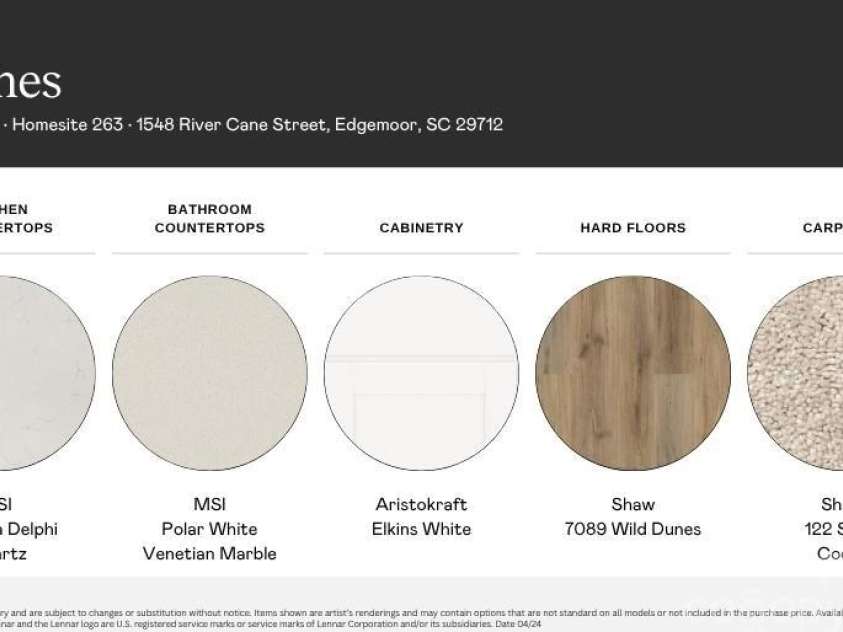 1548 River Cane Street, Edgemoor, SC 29712.  MLS# CAR4284476, YatesRealty ID 28785. Selections