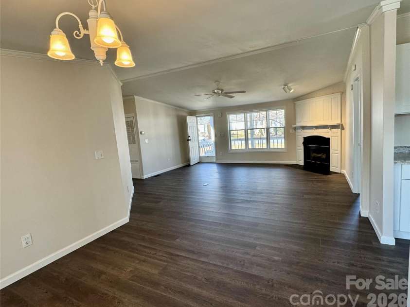 436 Riverwind Drive, Hendersonville, NC 28739.  MLS# CAR4219955, YatesRealty ID 2879. Dining room looking to front