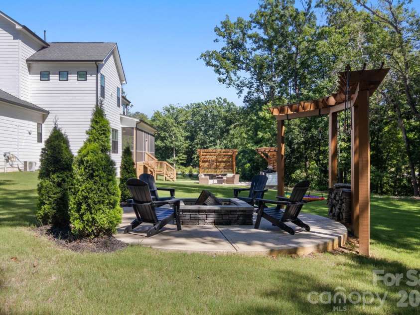 228 Herd Path Court, Clover, SC 29710.  MLS# CAR4387418, YatesRealty ID 28790. Fire pit
