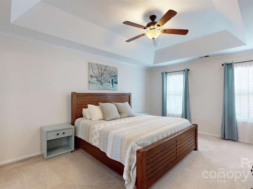 7601 Claiborne Woods Road, Charlotte, NC 28216.  MLS# CAR4282373, YatesRealty ID 28806. Master Bedroom