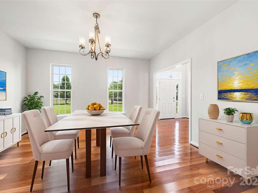 168 Harwell Road, Mooresville, NC 28117.  MLS# CAR4282323, YatesRealty ID 28807. Virtually staged dining room