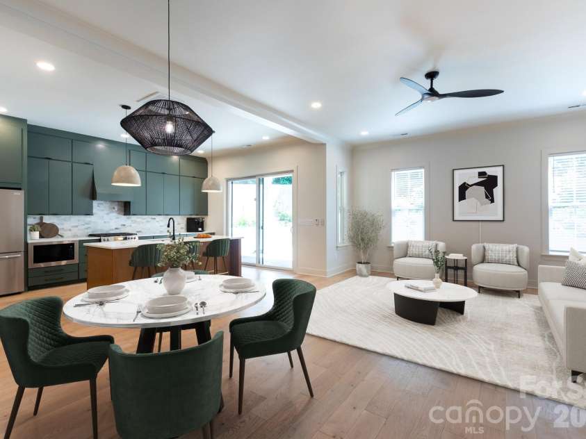1602 Herrin Avenue, Charlotte, NC 28205.  MLS# CAR4388527, YatesRealty ID 28808. Digitally altered staging