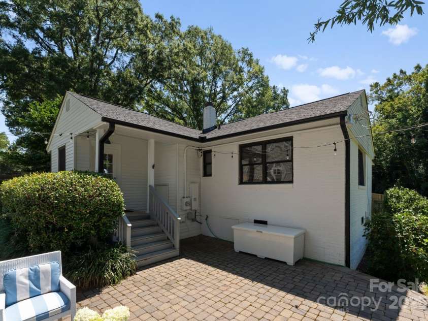 1120 Guilford Road, Charlotte, NC 28209.  MLS# CAR4284031, YatesRealty ID 28816. Rear Patio