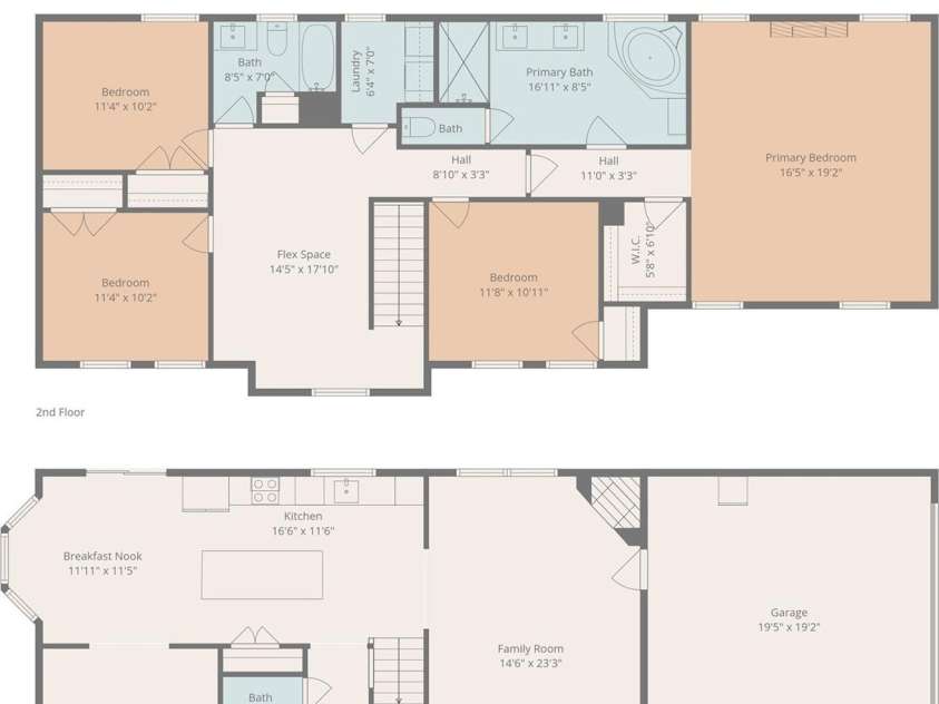 9027 Leah Meadow Lane, Charlotte, NC 28227.  MLS# CAR4384401, YatesRealty ID 28817. Floor plan