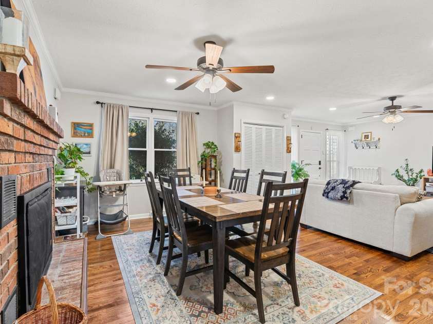 1348 Jenkins Valley Road, Alexander, NC 28701.  MLS# CAR4342000, YatesRealty ID 2883. Dining Area