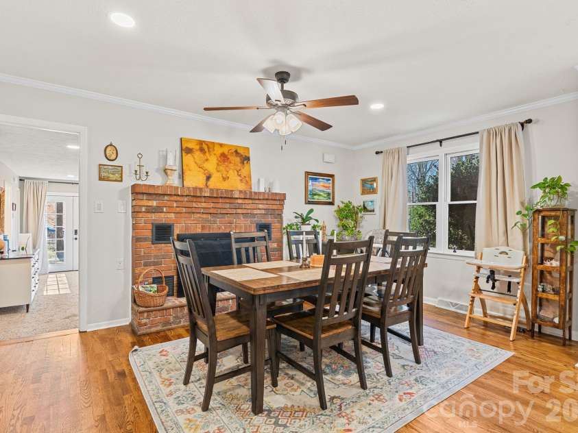 1348 Jenkins Valley Road, Alexander, NC 28701.  MLS# CAR4342000, YatesRealty ID 2883. Dining Area