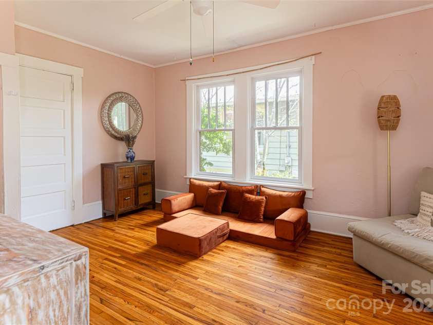 61 Elizabeth Place, Asheville, NC 28801.  MLS# CAR4213043, YatesRealty ID 2884. Second Bedroom (main floor)