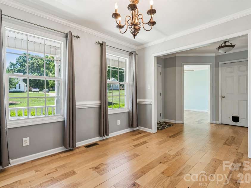 246 Maple Ridge Circle, Salisbury, NC 28147.  MLS# CAR4390588, YatesRealty ID 28849. Dining room looking to foyer