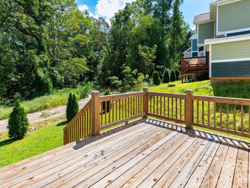 33 Loblolly Lane, Asheville, NC 28803.  MLS# CAR4228799, YatesRealty ID 2885. Back Deck