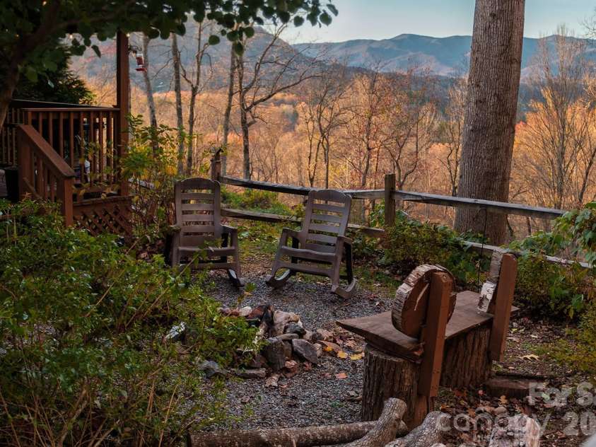 658 Biltmore Circle, Bryson City, NC 28713.  MLS# CAR4388547, YatesRealty ID 28854. Firepit