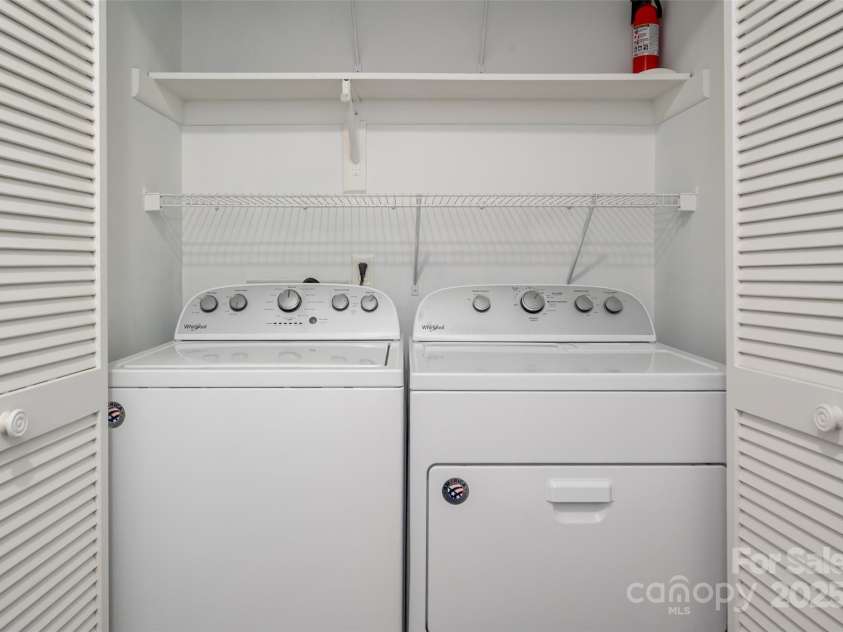6013 Heath Valley Road, Charlotte, NC 28210.  MLS# CAR4276704, YatesRealty ID 28858. Laundry in unit, at the second floor adjacent to the bedrooms, making chores a breeze!