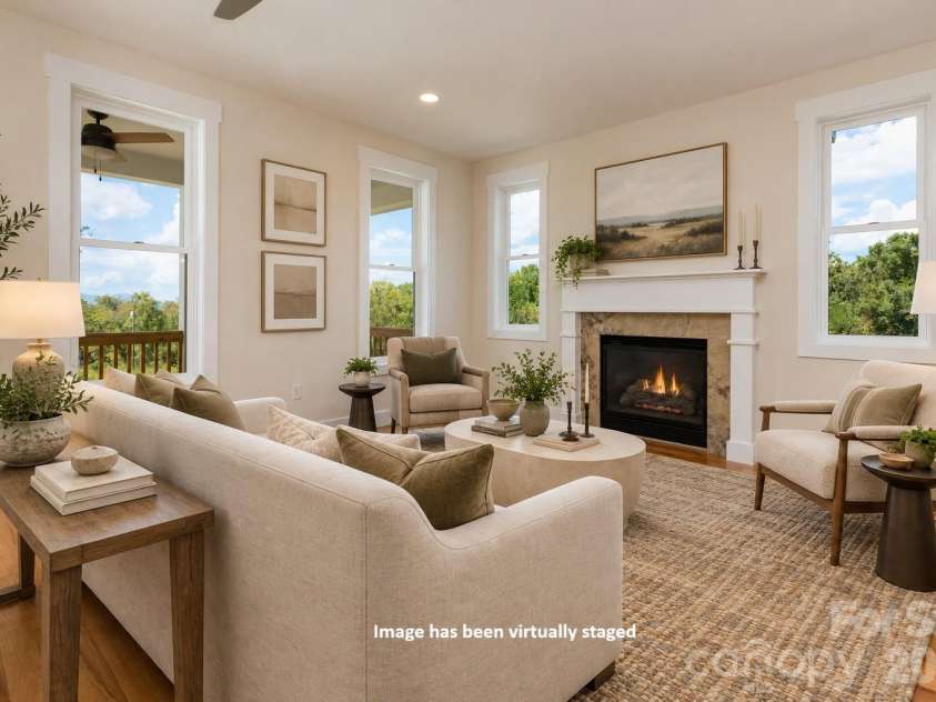 35 Loblolly Lane, Asheville, NC 28803.  MLS# CAR4228836, YatesRealty ID 2886. Living Room - Virtually Staged