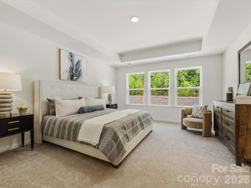 6543 Fire Lily Lane, Charlotte, NC 28216.  MLS# CAR4351859, YatesRealty ID 28876. Oversized Owner's Suite with Tracy Ceiling