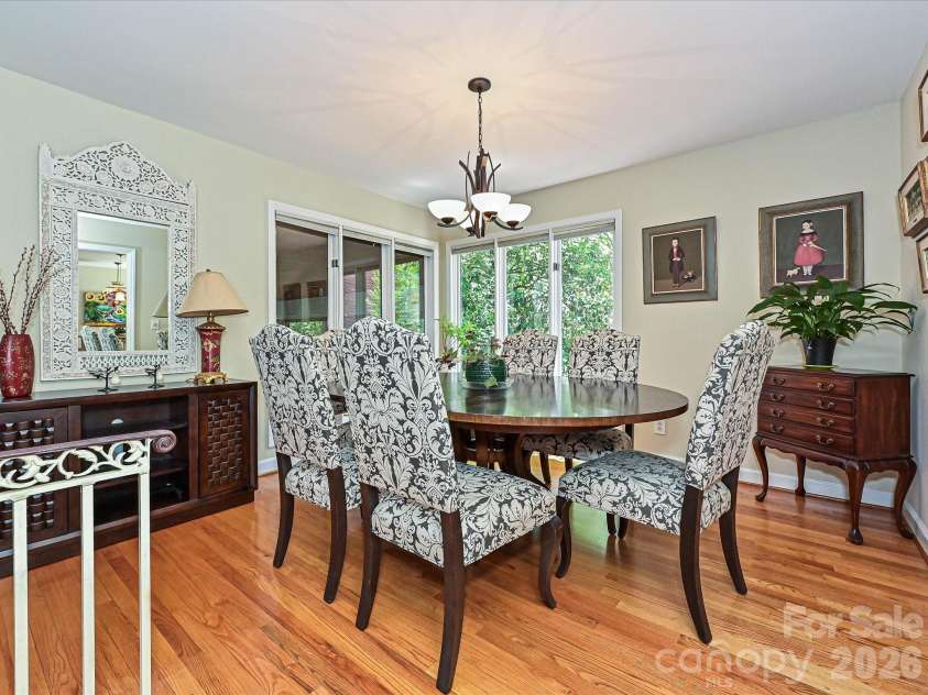 5203 Rustlewood Lane, Charlotte, NC 28226.  MLS# CAR4390578, YatesRealty ID 28877. Dining room