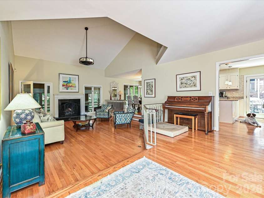 5203 Rustlewood Lane, Charlotte, NC 28226.  MLS# CAR4390578, YatesRealty ID 28877. Living room