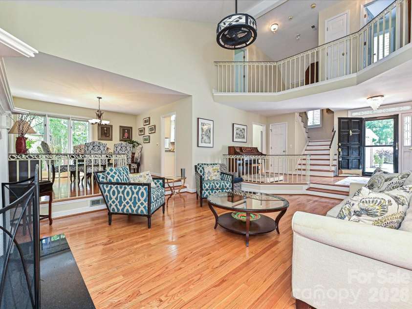 5203 Rustlewood Lane, Charlotte, NC 28226.  MLS# CAR4390578, YatesRealty ID 28877. Living room