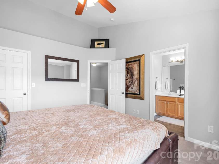 9648 Bailey Road, Cornelius, NC 28031.  MLS# CAR4368702, YatesRealty ID 28889. 3rd Floor Primary Bedroom