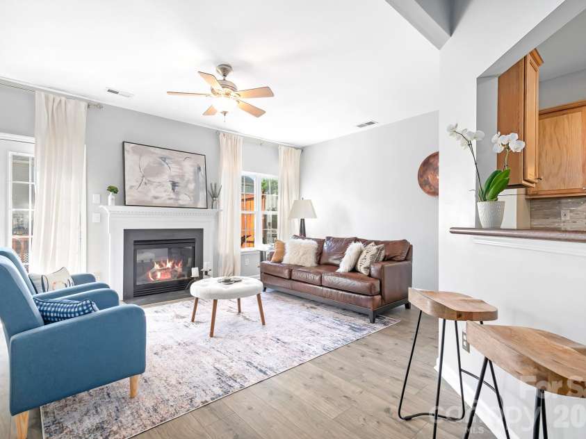 9648 Bailey Road, Cornelius, NC 28031.  MLS# CAR4368702, YatesRealty ID 28889. Upper Level Living Room