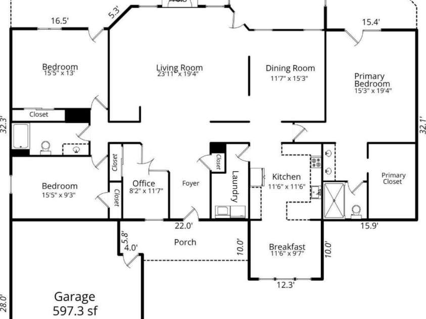 26037 Windjammer Drive, Tega Cay, SC 29708.  MLS# CAR4381208, YatesRealty ID 28897. 