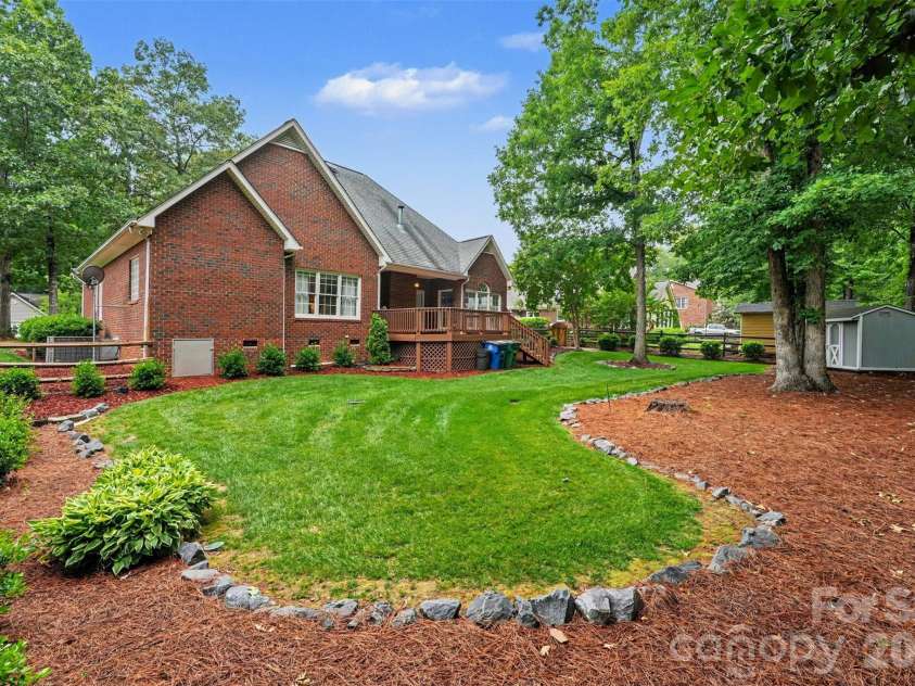 1320 Mill Race Lane, Matthews, NC 28104.  MLS# CAR4384297, YatesRealty ID 28900. Baackyard