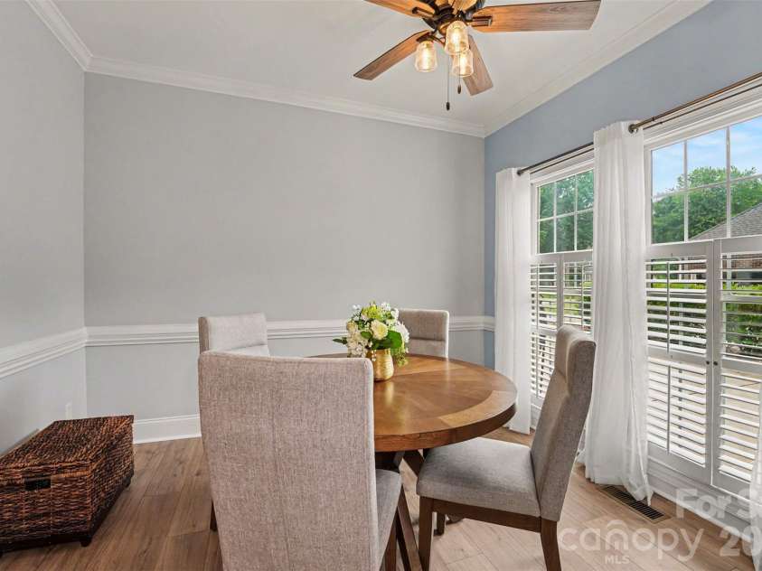 1320 Mill Race Lane, Matthews, NC 28104.  MLS# CAR4384297, YatesRealty ID 28900. Dining Room